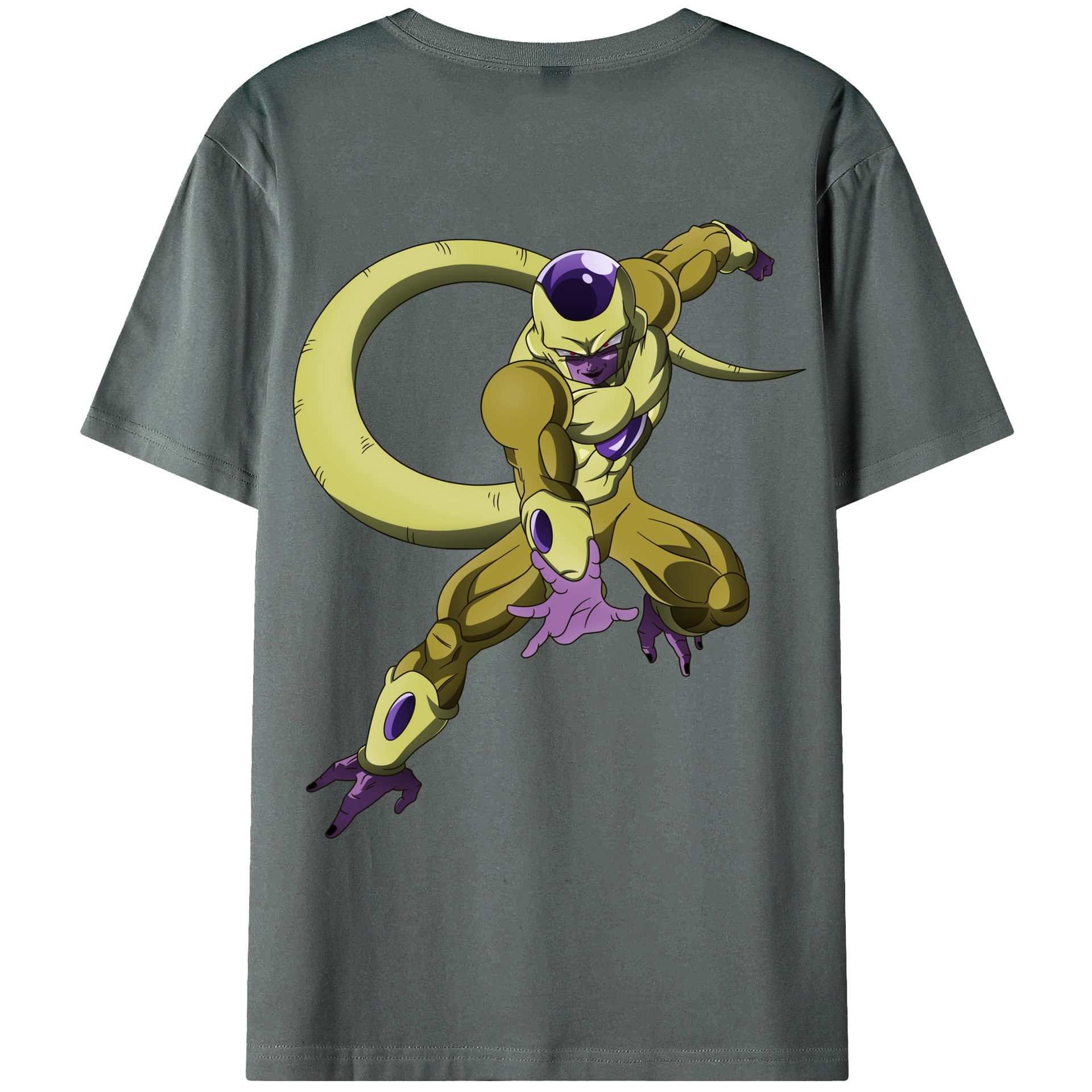 （画像用） ドラゴンボール フリーザ DRAGON BALL Frieza 綿100％ メンズ半袖Tシャツ（バックプリント） 通気性